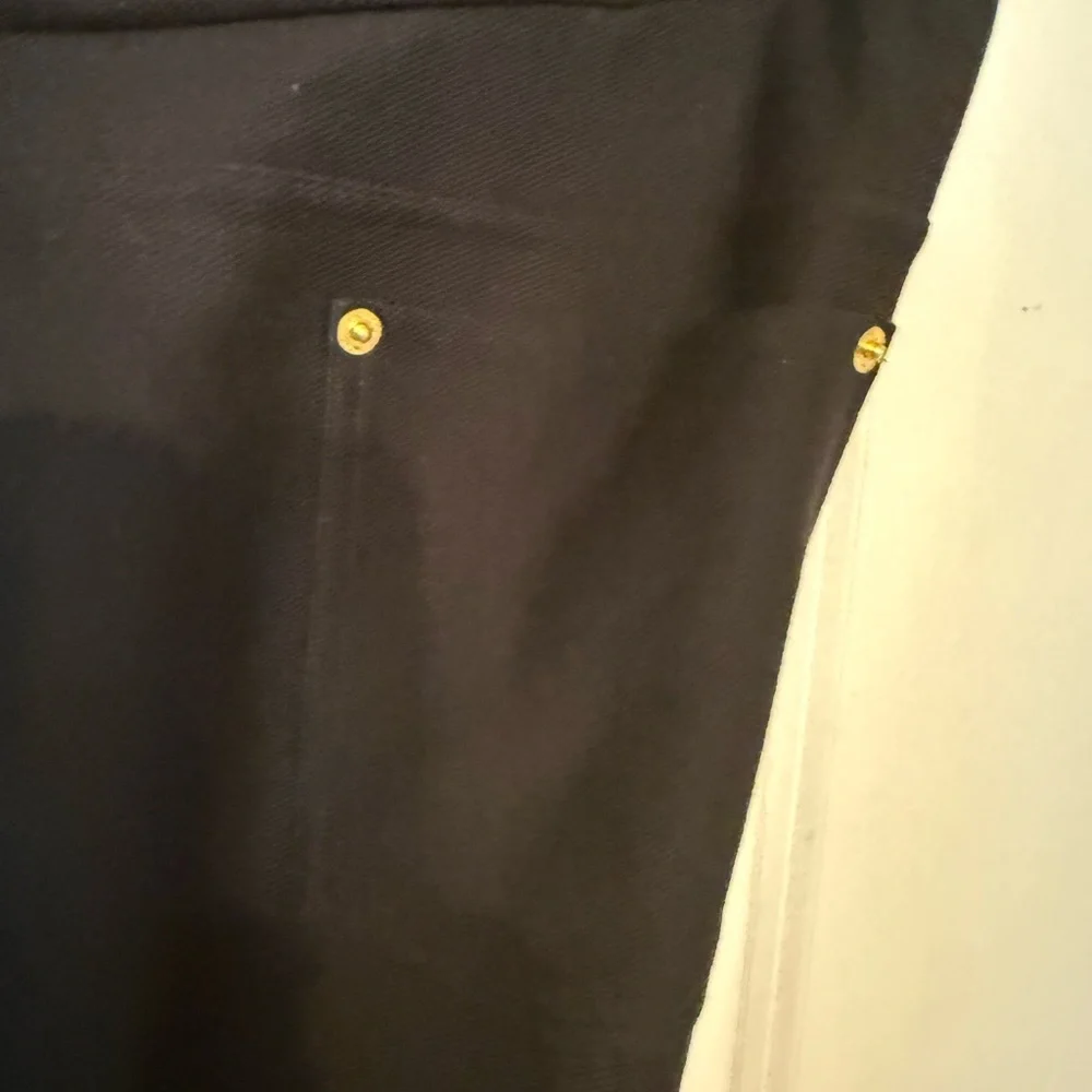 Michael Kors Black Leggings with Gold Accents - Picture 7 of 8
